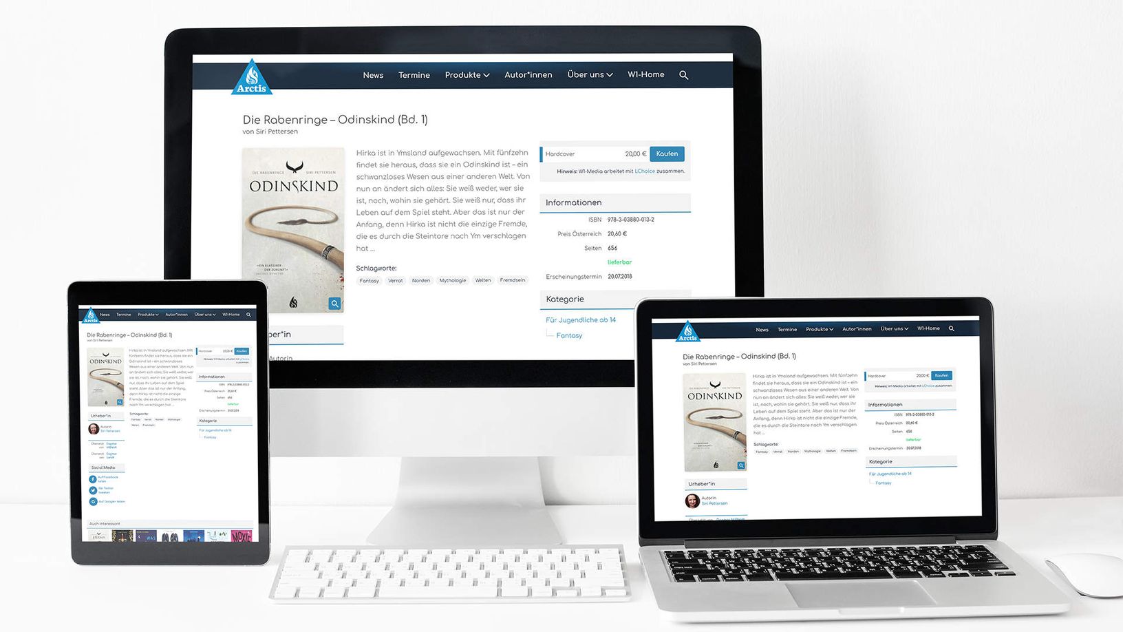 Buchdetailseite Die Rabenringe