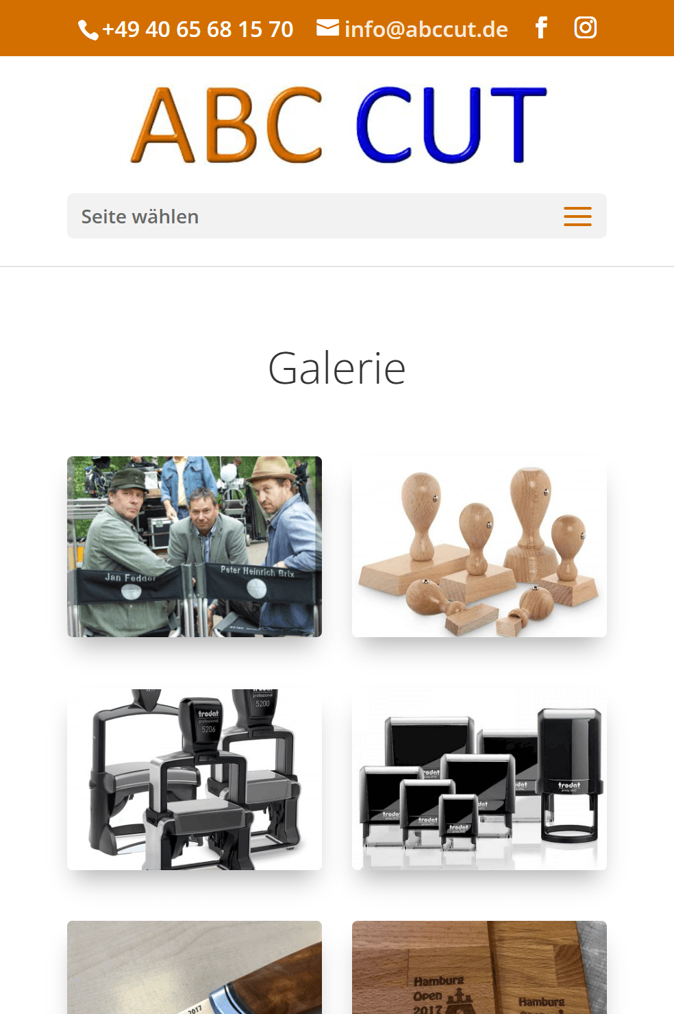 Übersicht der ABCcut Handwerksarbeiten in der Galerie.